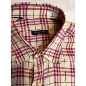 Burberry London Vintage Check Shirt Men’s XXL (29x29) no tags stripe shirt